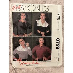 McCalls 8729 Sewing pattern polo shirt long or short sleeve size small